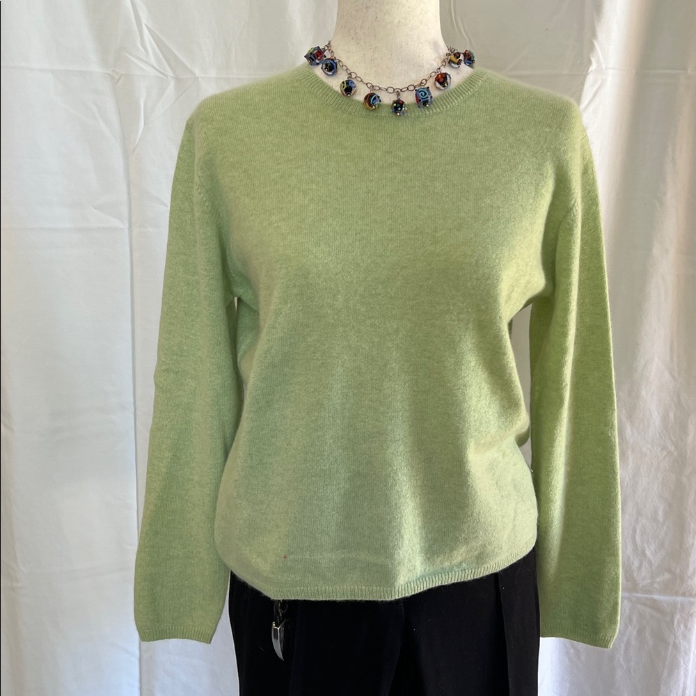 Iris Von Arnim Geneva 100% Cashmere Long Sleeve Crewneck Sweater